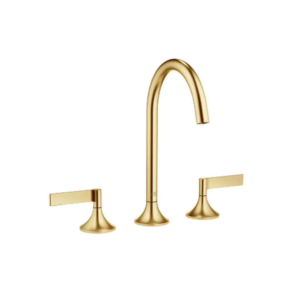 DORNBRACHT Waschtisch-Dreilochbatterie mit Ablaufgarnitur VAIA 20713819 Messing gebürstet (23kt Gold), 20713819-28 Galeriebild 1